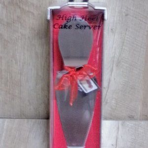New Wild Eye Designs High Heel Cake Server, featuring a red heel